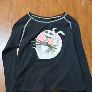 GAP Black Long Sleeve with Skeleton Design